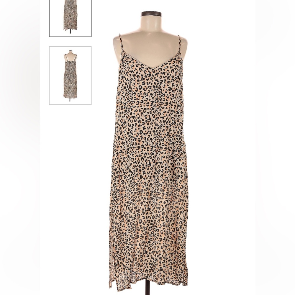Charlie holiday leopard print slip dress